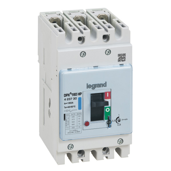 Dpx³ 160hp - disjoncteur magnéto-thermique 160a - 70ka - 3p - Legrand - 423730