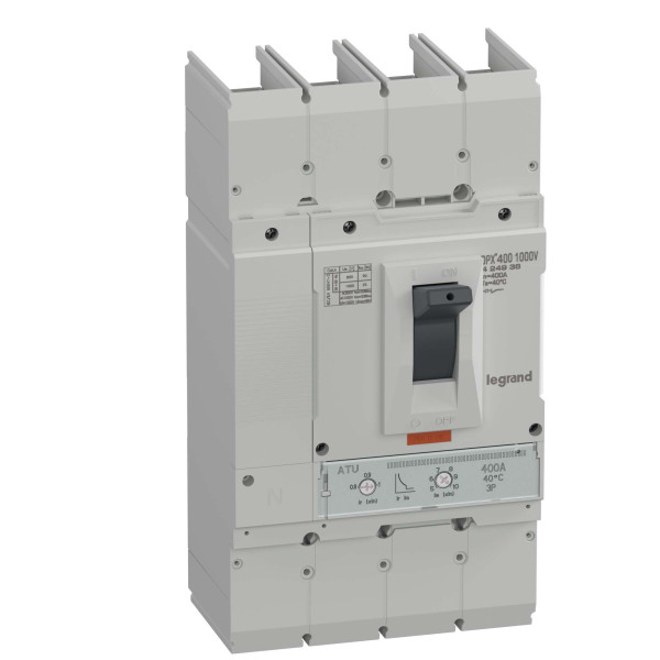 Disjoncteur dpx³ 400 1000v, 4p 400a, 30ka 1000v - Legrand - 424936