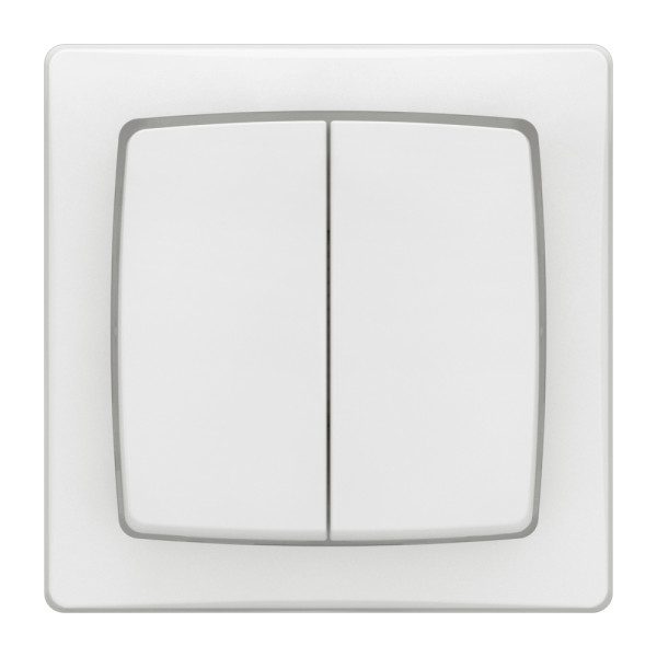 Double allumage - les apparents - complet blanc - Legrand - ALB2012WH