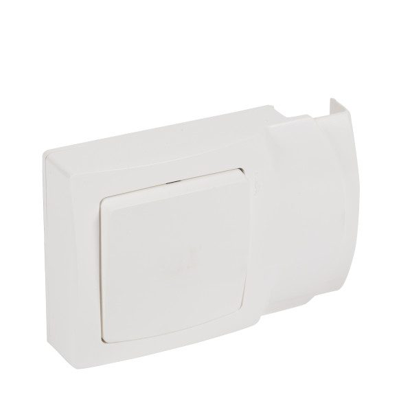 Interrupteur ou va-et-vient - cadre vertical horizontal - complet blanc - Legrand - ALB2214WH