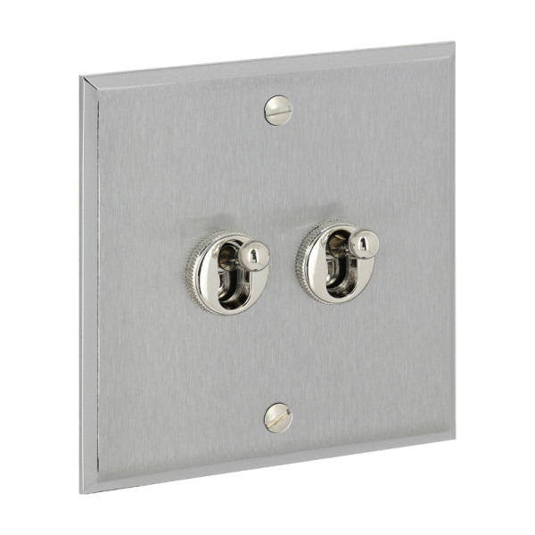 Art d'arnould - vv + poussoir à levier -1p- mémoire acier brossé - Legrand - AR67103