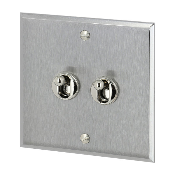 Art d'arnould - poussoir à levier + vv - 1p- mémoire acier brossé  - Legrand - AR67105