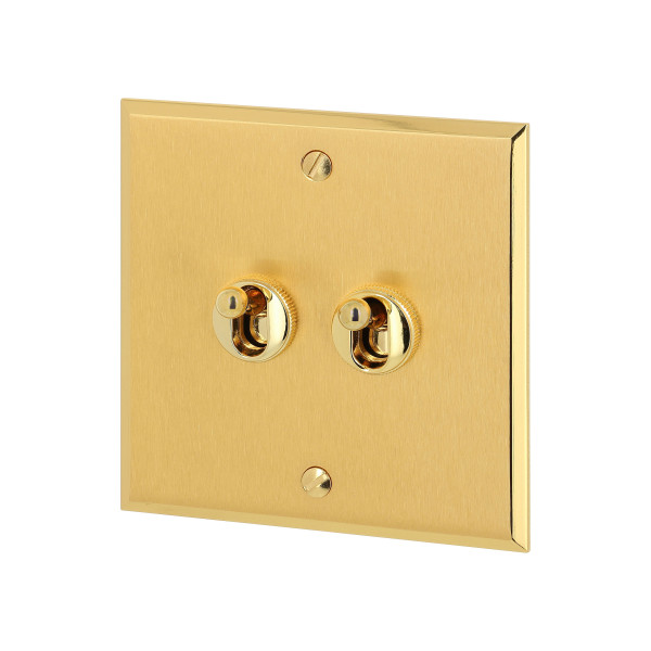 Art d'arnould - poussoir à levier + vv -1p- mémoire or brossé  - Legrand - AR67205