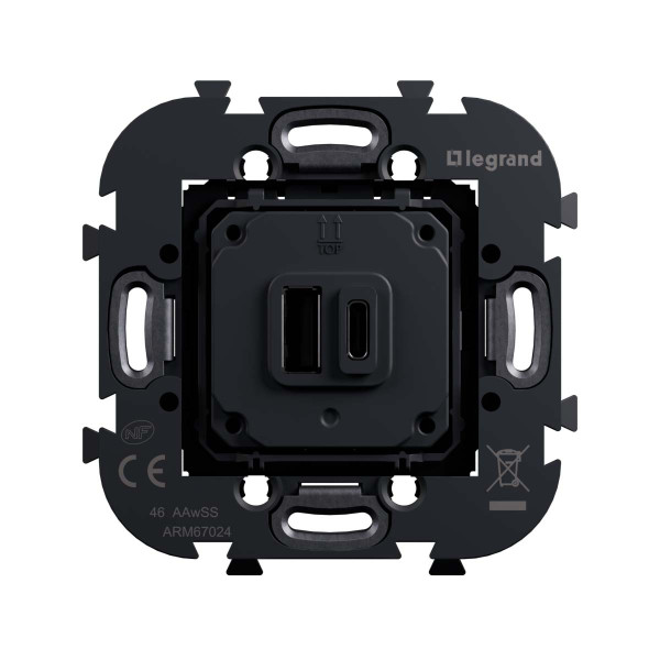 Art d'arnould - double prise usb a+c 20w power delivery 1p - Legrand - ARM67024