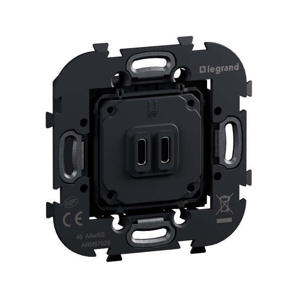 Art d'arnould - double prise usb c+c 3a 30w power delivery 1p - Legrand - ARM67026