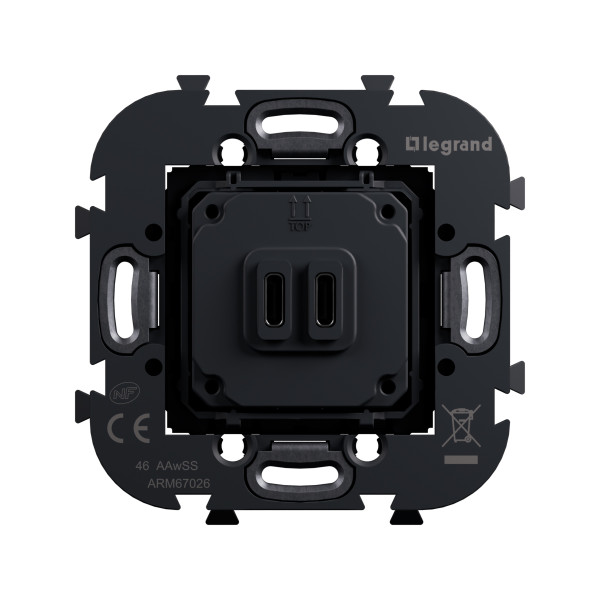 Art d'arnould - double prise usb c+c 3a 30w power delivery 1p - Legrand - ARM67026