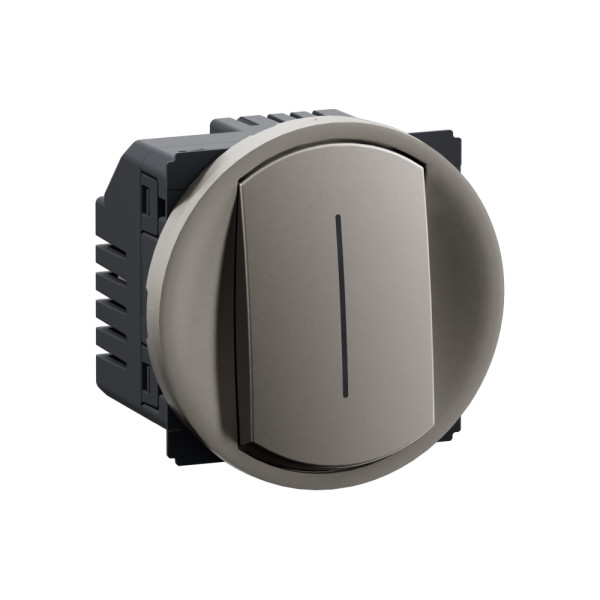 Interrupteur va-et-vient céliane sans neutre fonction témoin - titanium - Legrand - CT1007