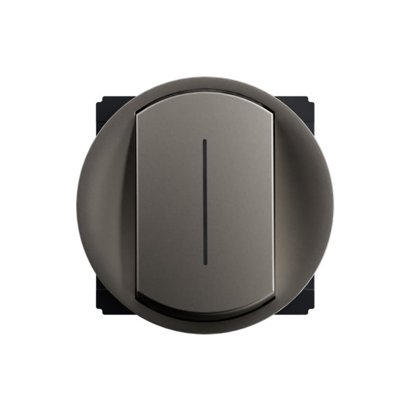 Interrupteur va-et-vient céliane sans neutre fonction témoin - titanium - Legrand - CT1007