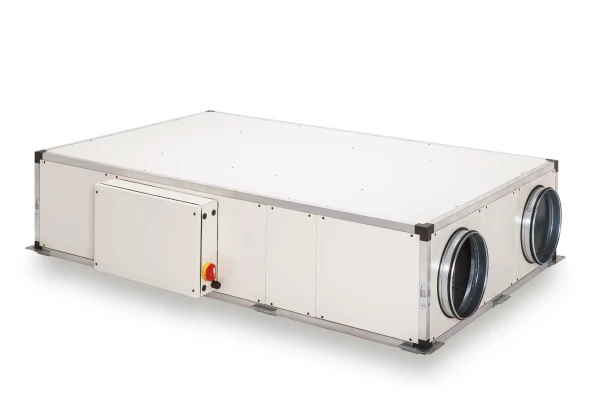 Centrale double-flux thr 93% horiz gauche 3300 m3/h pro reg, batterie eau chaude - S&P France - 241485