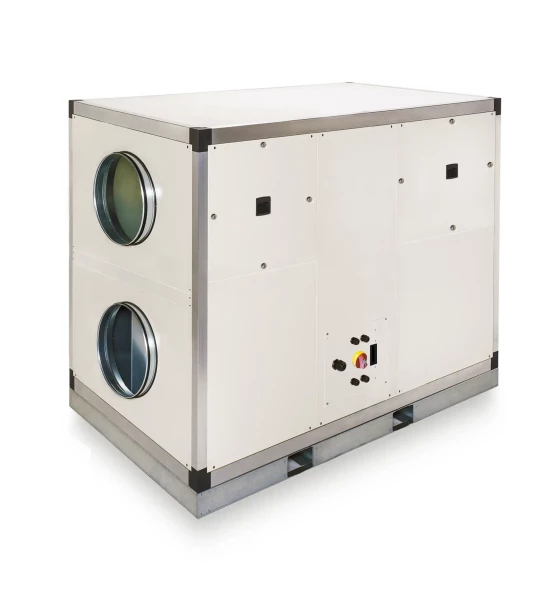 Centrale double-flux thr 93% vert droite 800 m3/h, ecowatt, batterie électrique - S&P France - 249906