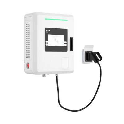 Borne de recharge ve tertiaire dc 30kw 1xccs2 80a rfid + dc mid ip55 ik10 - Eaton - GMD3005BBAG00D00