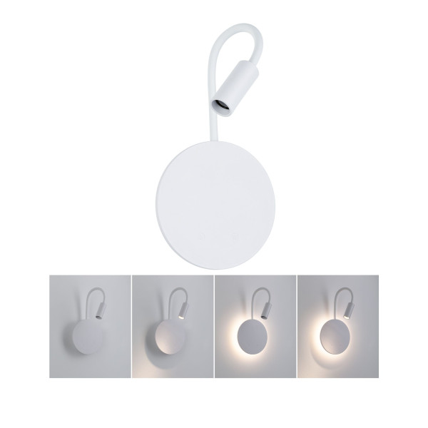 Applique led miora 1,5w 150lm 2700k dimmable usbc plastique blanc 230v - Paulmann - 71289