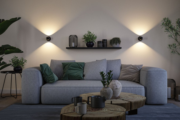 Applique led zorik 3w 180lm 2700k dimmable usbc plastique noir ip44 230v - Paulmann - 71290