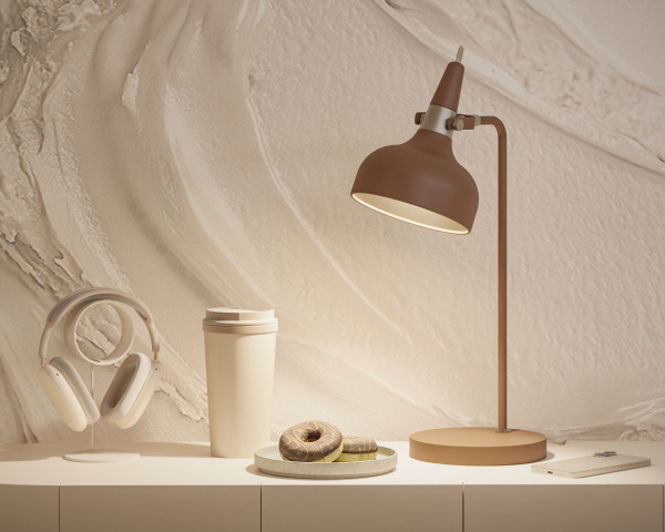 Lampe à poser juna max.20w e14 sans ampoule on/off métal brun or 230v - Paulmann - 77067