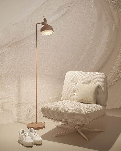 Lampadaire juna max.20w e14 sans ampoule on/off brun or métal - Paulmann - 77069