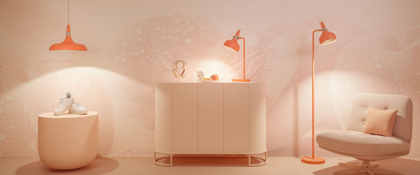 Lampe à poser juna max.20w e14 sans ampoule on/off métal corail or 230v - Paulmann - 77073