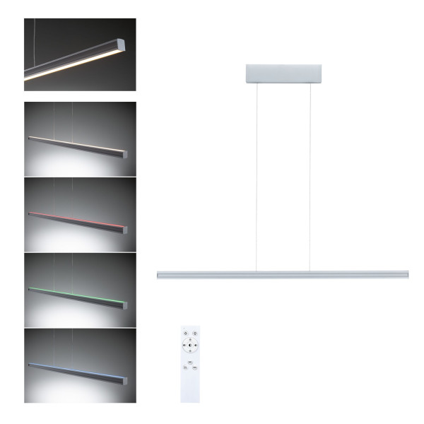 Suspension led lesko 19/3w 2300/370lm dim tunw rgbw métal plastique alu 230v - Paulmann - 78478