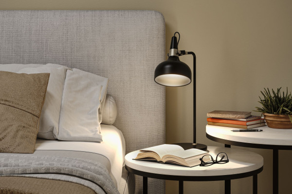 Lampe à poser juna max.20w e14 sans ampoule on/off métal noir doré 230v - Paulmann - 78479