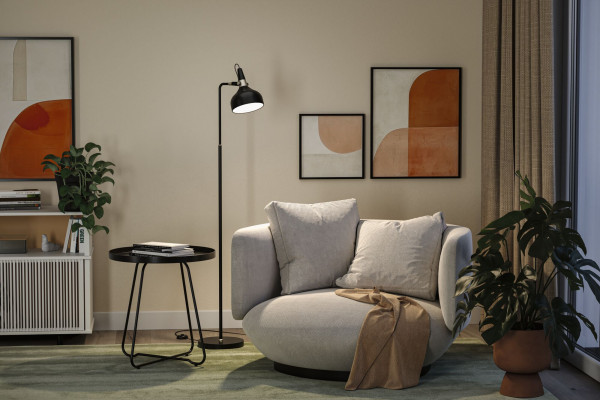 Lampadaire juna max.20w e14 sans ampoule on/off métal noir doré 230v - Paulmann - 78480