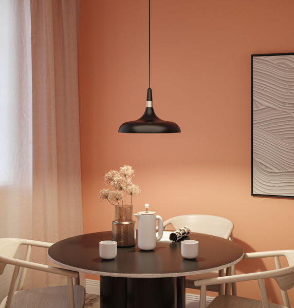 Suspension juna max20w e27 sans ampoule d.342mm l.1,10m métal noir doré 230v - Paulmann - 78481