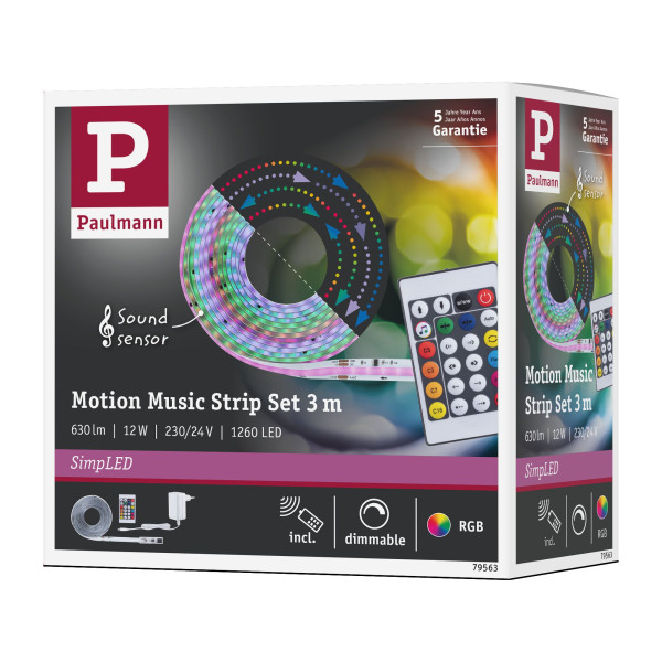 Ruban simpled strip set 3m motion beat - Paulmann - 79563