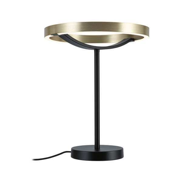 Lampe à poser melina 12w 2700k métal or noir 230v - Paulmann - 94925