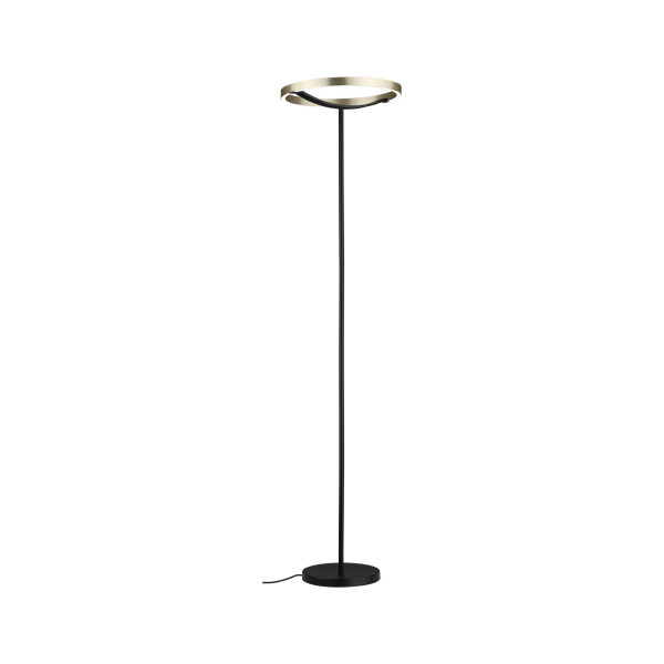 Lampadaire melina 20w 2700k métal or noir 230v - Paulmann - 94926