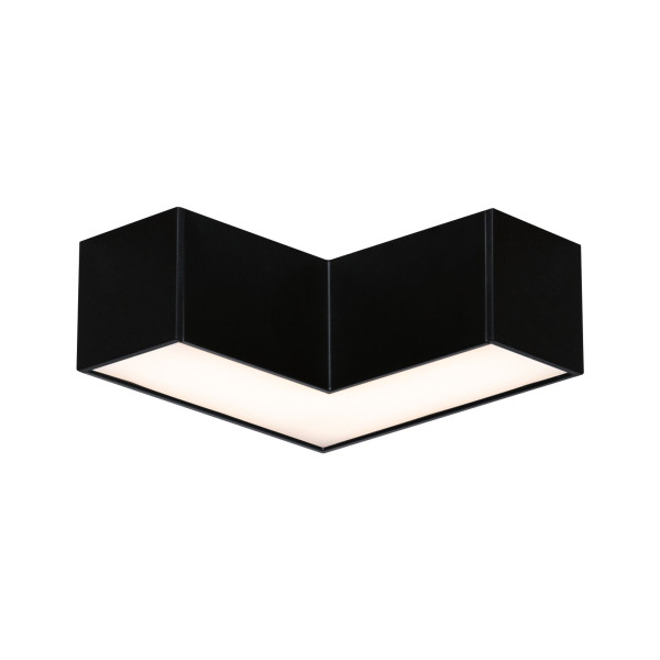 Linion canal lumineux angle 90° 3w 3000k 24v ral 9004 noir de sécurité - Paulmann - 98171