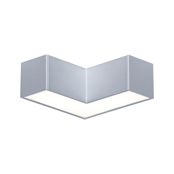 Linion canal lumineux angle 90° 3w 3000k 24v ral 9006 aluminium blanc - Paulmann - 98176