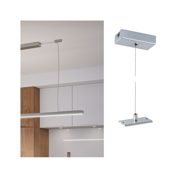 Linion suspension de câble 1,5m aluminium blanc - Paulmann - 98188