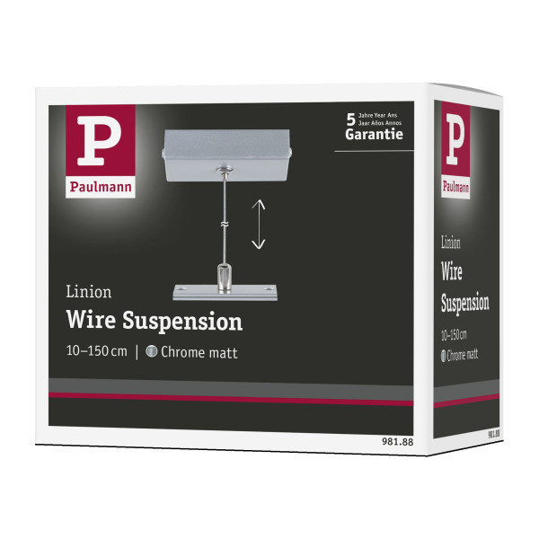 Linion suspension de câble 1,5m aluminium blanc - Paulmann - 98188