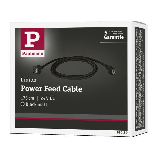 Linion câble d'alimentation 1,5m noir - Paulmann - 98189
