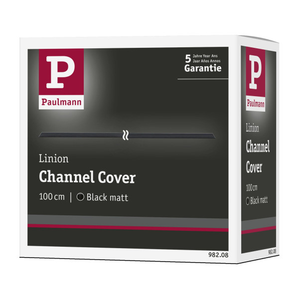 Linion couverture 1m ligne droite noir plastique - Paulmann - 98208