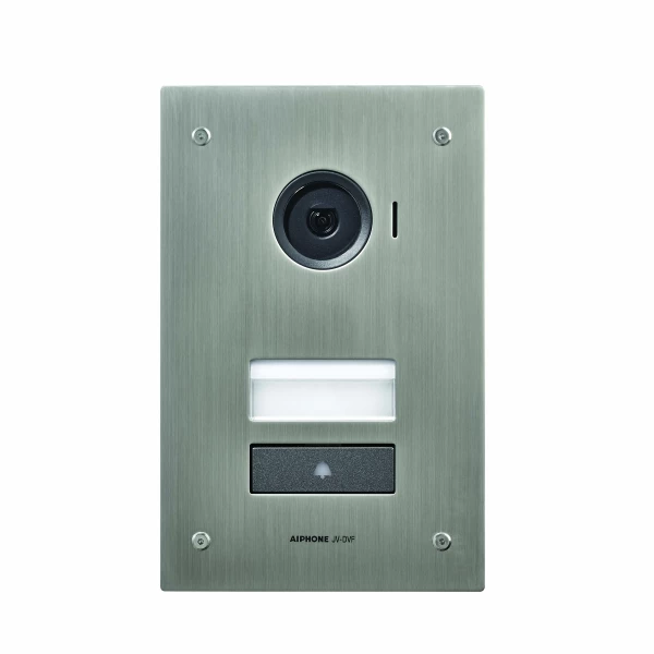 Platine vidéo inox, 2 fils intégral, encastrée, ip54 et ik08, pour jv - Aiphone - JVDVF