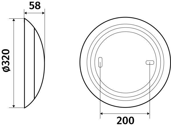 Alizé t2 led 2400lm 4000k hfa gris 7016 - Ebenoid - 072076