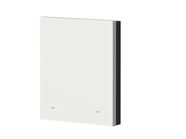 Façade ionprime pb classique noir soft 1 touche-2 appuis - Theben - 9080061