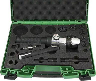 Coffret 6 poinçons et matrices e-vo3+, pe 9 à 21, avec appareil hydraulique - AGI Robur - 011719