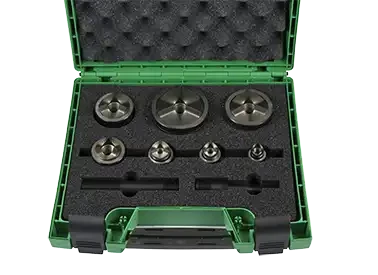 Coffret 7 poinçons et matrices e-vo3x iso 16 à 63 avec axes - AGI Robur - 015096