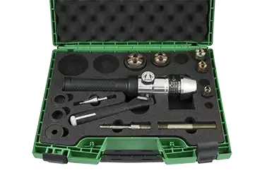 Coffret 5 poinçons et matrices e-vo3x iso 16 à 40 avec axes appareil hydraulique - AGI Robur - 015121