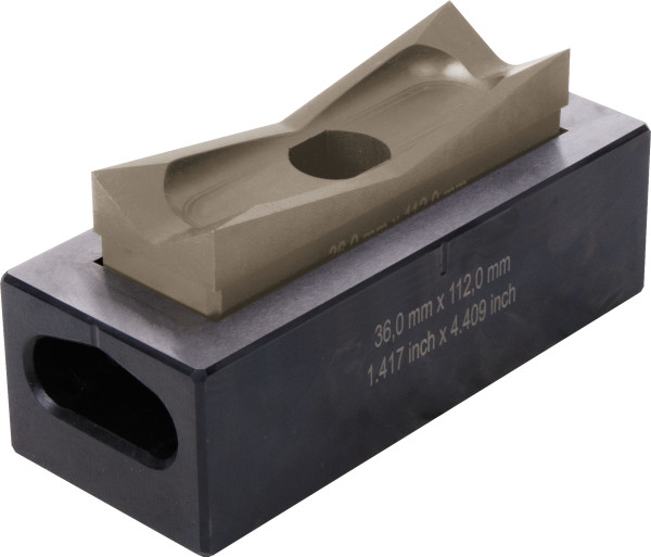 Emporte-pièce rectangle, man./hydr. pour inox, 31,7x34,9 mm - AGI Robur - 015377