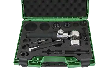 Coffret 5 poinçons et matrices e-vo3+, iso 16à 40, avec appareil hydraulique - AGI Robur - 016171