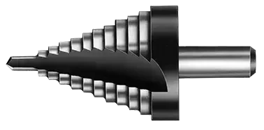 Foret étagés polycoupe, série pm acier hss 7 à 37mm - AGI Robur - 052025