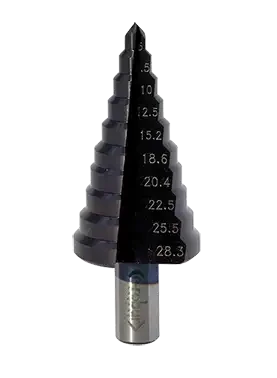 Foret étagés polydiam, cotes électrique finition tialn pe7 à 21, iso 25 - AGI Robur - 072015