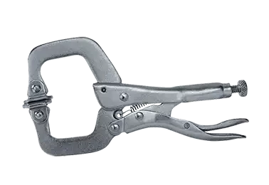 Pince étau col de cygne têtes pivotantes profondeur 25mm - AGI Robur - 211028