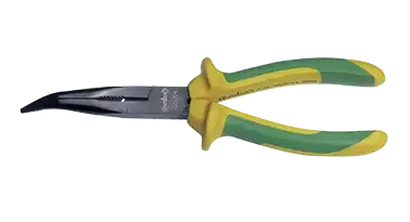 Pince à becs 1/2 ronds coudés, isolée, long 160 mm. - AGI Robur - 221008