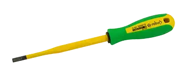 Tournevis plat trimatière, isolant affleurant, plat 3.5 x 100 mm - AGI Robur - 221121