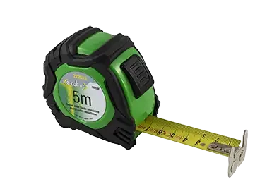 Mètre ruban acier enrobé de nylon longueur 3 m autobloquant, boitier bimatière - AGI Robur - 222013