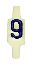 Caractère amovible à languette pliable pour plaquette 222801. chiffre 9. par 25  - AGI Robur - 222819