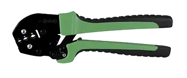 Pince à sertir à cliquet pour cosses isolées cap 0,5 à 6,0 mm², manche bimatière - AGI Robur - 223007