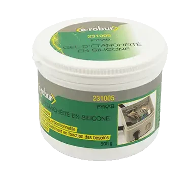 Gel silicone visqueux isolant réaccessible et réutilisable. pot de 500g. - AGI Robur - 231005
